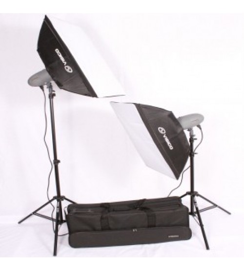 Visico VL-200 Plus Softbox Kit 2 Flash Head